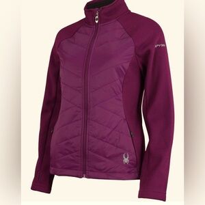 Spyder Nova  Dark Raspberry Full Zip Hybrid Jacket/Coat Sz M NWT